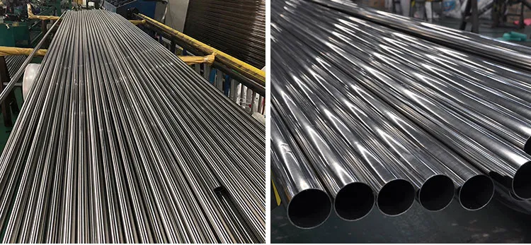 201/304/316/319 Tubo de solda de aço inoxidável/tubo redondo sem costura/tubo quadrado de aço para material de construção 1